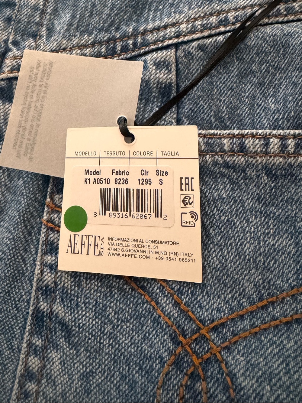Moschino Light Blue Fishtail Denim Jacket - Picture 8 of 10